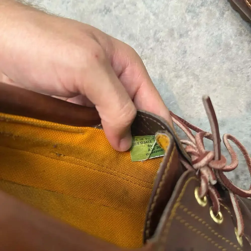 Timberland 3-Eye Classic Lug Brown Leather Boat Shoes - Size 13 M